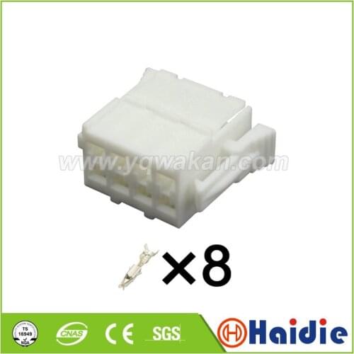 Free shipping 5sets 8pin tyco auto wiring harness cable connector with terminal unsealed plug 927365-1