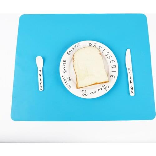 50*40cm Large Non Slip Silicone Food Place Dinning Mat Kids Pad Baking Liner Cup Coaster Placemat Kitchen Bakeware Table Mat
