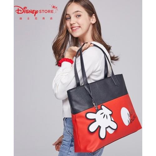 Disney Mickey Mouse Cartoon Bag Large Capacity Backpack Women Shouder Bag Girl Handbag Festival Gifts