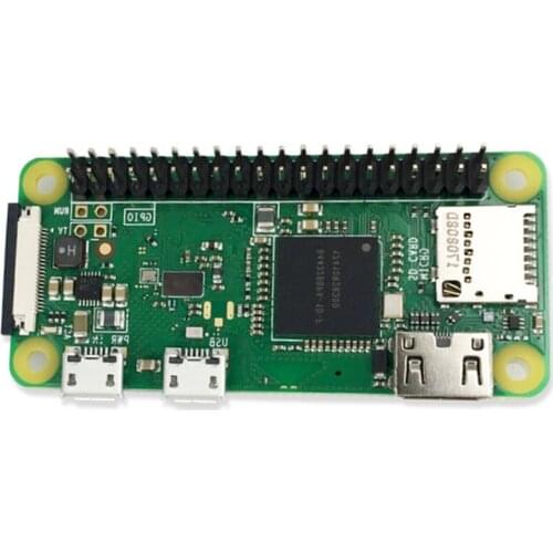 For Raspberry Pi Zero WH with 40 PIN Pre-Soldered GPIO Headers with WIFI and Bluetooth in Demo Broad 1GHz CPU