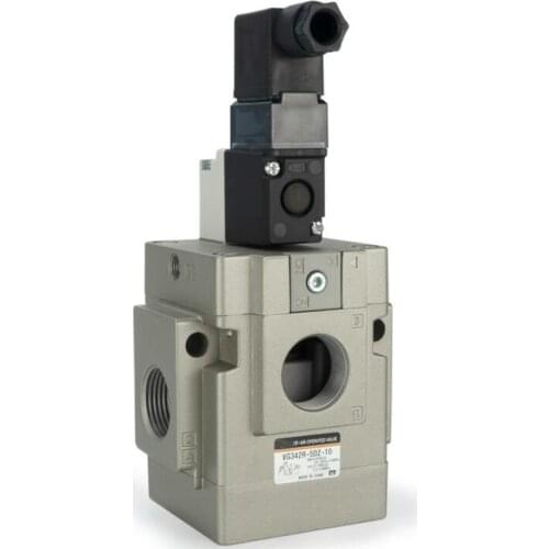 Two Position Three Way Solenoid Valve Pneumatic Vacuum Pilot Control Valve VG342-4D-10A VG342-5D-10A