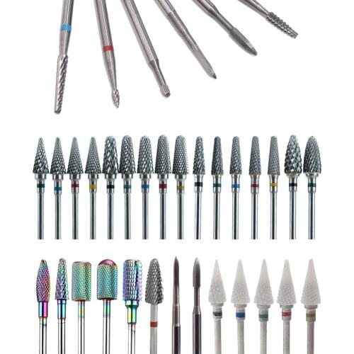1pc Carbide Nail Drill Bit Milling Cutter For Electric Manicure Machine Drills Cuticle Remove Drill Bits Nail Art Equipment