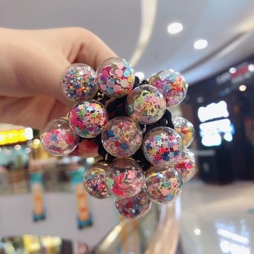 Baby girl children kids small hair with turban color elastic hair band nylon hair rope hair rope 16pcs hair accessories