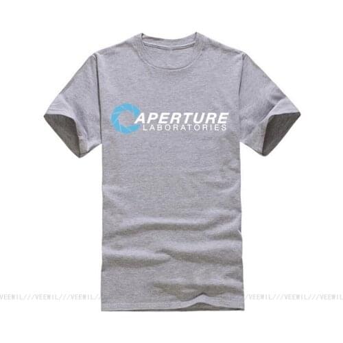 DIY Print T Shirt Print Portal Aperture Laboratories T Shirt Neu Fashion T Shirt Homme Brand