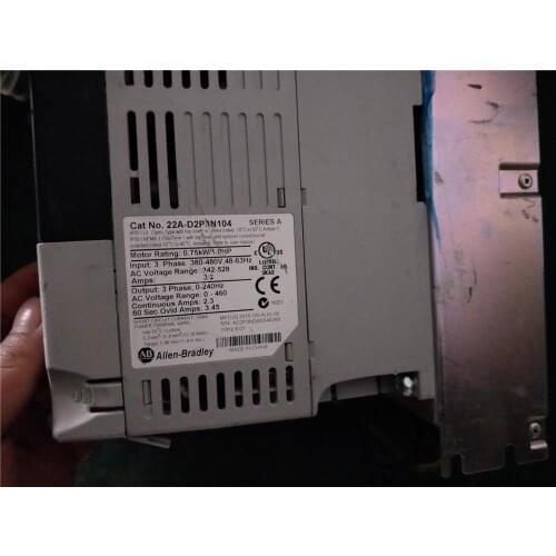 22A-D2P3N104 0.75KW 380V inverter , used in good condition . 80% appearance new , good working , free shipping