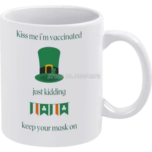 Day Funny Print Coffee Mugs 330ml Creative Travel Mug and Cup Office Drinkware Mugs Tazza Day St Patty Lets Get Uphold Green Hol