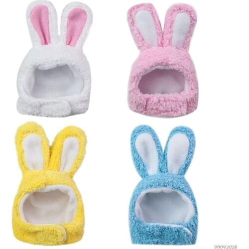 Cat Rabbit Hat Lightcolor Soft Adjustable Headwear High Quality Cashmere Cute Costume Bunny Rabbit Hat with Ears ju2 Wholesales