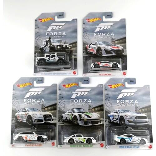 Hot Wheels Cars FORZA MOTORSPORT Land Rover Audi RS Ford Shelby Porsche 934 1/64 Collectors Edition Metal Diecast Model Car
