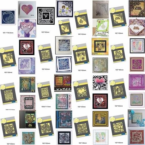 Mix Beauty Flower Words Letter Heart House Lace Branch Metal Cutting Dies Make Cards Scrapbook Craft Stencils New Die Cut 2020