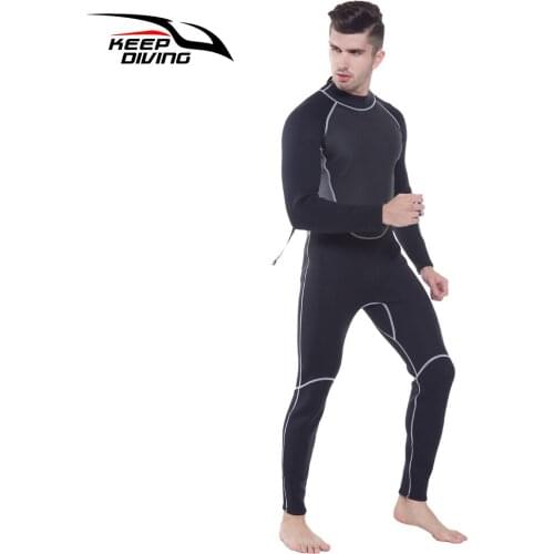 3MM Neoprene Wetsuit One-Piece and Close Body Diving Suit for Men Scuba Dive Surfing Snorkeling Spearfishing Jellyfish suit