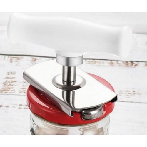 Stainless Steel Jar Openers Adjustable Can Opener Manual Spiral Seal Lid Remover Bottle Kitchen Gadgets