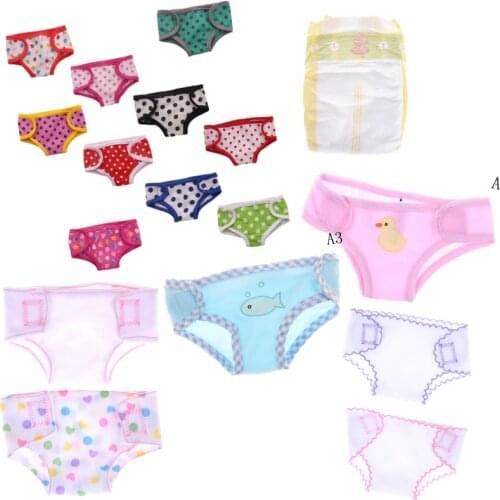 New Design Diapers Wear For 43cm/17inch Baby Doll Clothes, Children Best Birthday Gift