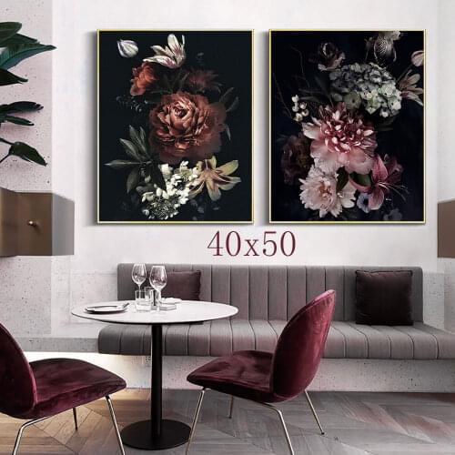 Peony Canvas Painting Wall Art Nordico Art Poster Flower Posters And Prints Modern Home Pictures Minimalist Wall Decoration
