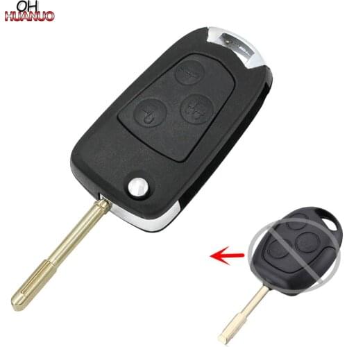 SALE ! 3 Buttons Modify Remote Folding Flip Key Shell Case Fob For Ford Mondeo Focus FO21 Blade
