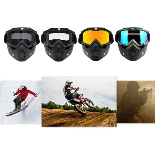 Motocross Goggles Bike Anti Fog Windproof Dustproof Glasses Shield