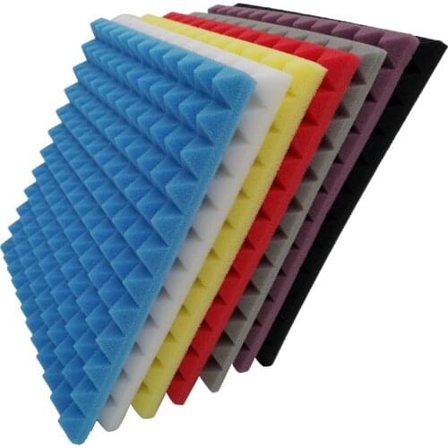 Acoustic Foam Panel Sound Stop Wall Stickers Home Decoration Absorption Sponge Studio Soundproof Sticker For KTV Dropshipping