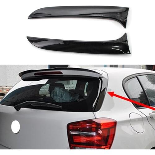 1 Pair Vertical Rear Side Window Canard Spoiler Air Splitter for BMW 1 Series F20 F21 2012 2013 2014 2015 2016 2017 2018 2019