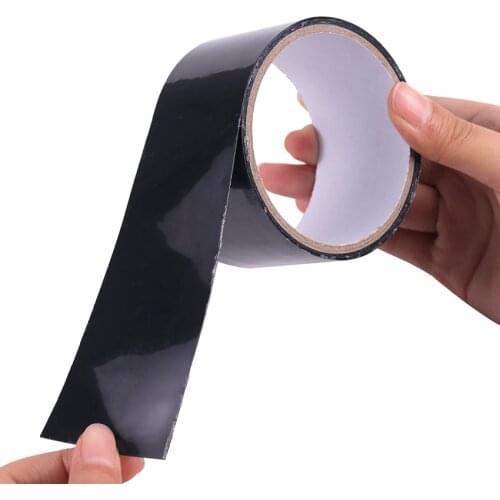 1PC 150CMx5CM Life Ultra Wide High Viscosity Black Waterproof Family Water Pipe Repair PVC Strong Tape