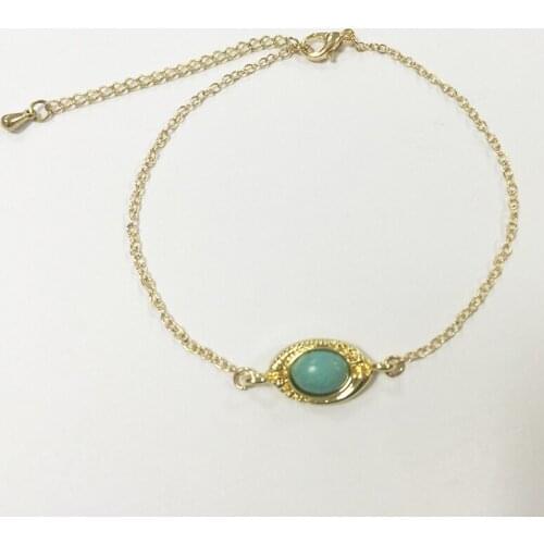 1pc 2016 New Arrival Lovely Evil Eye Bracelets Gold Silver Rose Gold Color Charm Chain Boho Style For Women Girls Gift