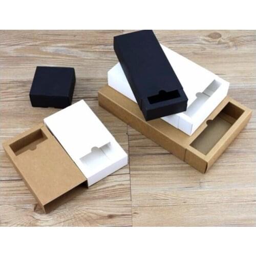 10pcs Large Gift Box Cosmetic Essential oil Bottle packaging drawer box Lipstick Perfume gift Packaging Drawer Kraft Paper Box