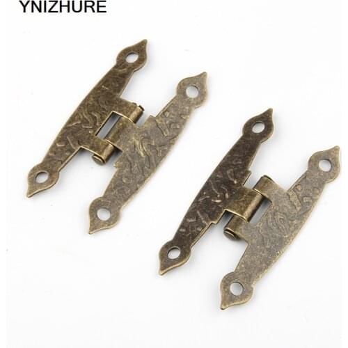 20pcs 56*33mm Couplings Flat Antique for Cabinet Trunk Jewelry Storage box Furniture Hardware Door Drawer Jewellery Accessories