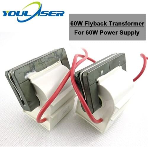 60W Laser Power Supply High Voltage Flyback Transformer for CO2 Laser Engraving and Cutting Machine