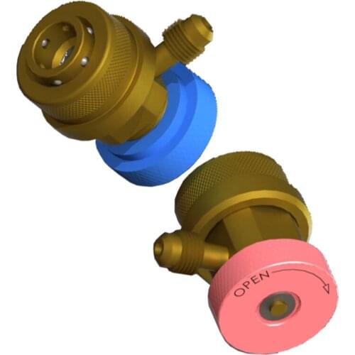 High quality quick coupler with 1/4" SAE flare connector for kinds of refrigeration equipments, auto air conditioner & heat pump