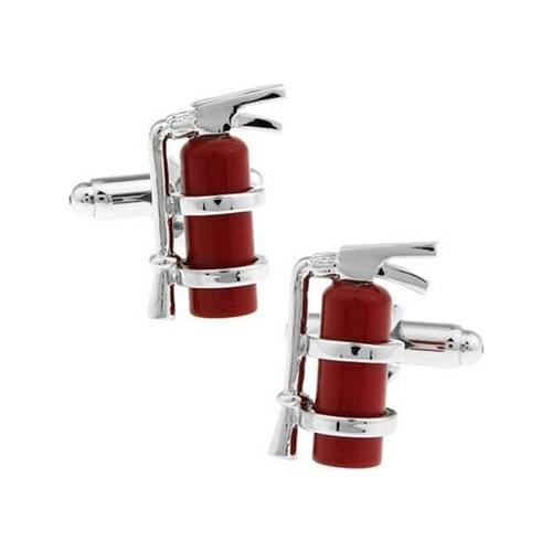 C-MAN Luxury shirt Red fire extinguisher cufflink for mens Brand cuff buttons cuff links High Quality abotoaduras Jewelry