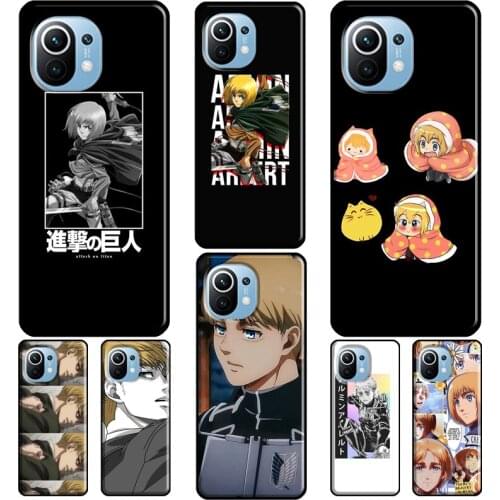 Attack on Titan Armin Arlert For Xiaomi Mi 11 Ultra 9T 10T Pro Note 10 Lite Case For POCO X3 Pro M3 F2 F3 Phone Cover