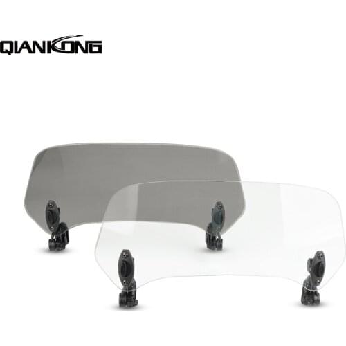 For SUZUKI BANDIT GSF 1250S 1250 1200 250 400 650 GSX650F 2008 BMW Uinversal Motorcycle Wind Deflector Windscreen Windshield