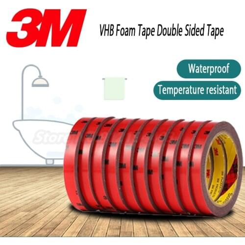 3M VHB DOUBLE SIDED TAPE ACRYLIC ADHESIVE TAPE WATERPROOF HEAVY DUTY HEAVY DUTY MOUNTING TAPE INDOOR USE FREE SHIPPING CAR/ROOM