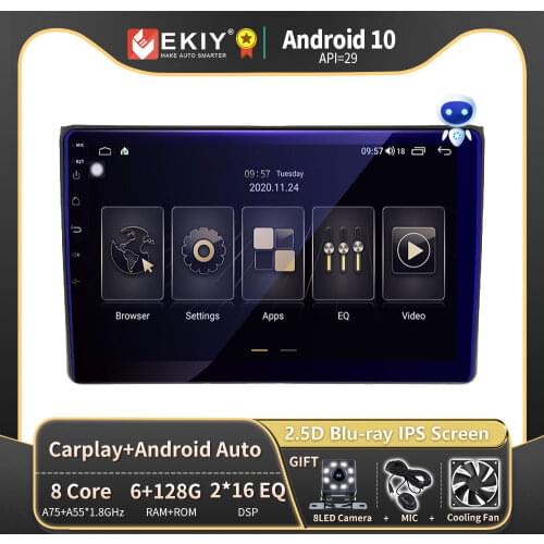 EKIY Autoradio Android 10 For Audi A4 2 3 B6 B7 2000-2009 S4 2002-2008 RS4 2005-2009 Car Radio Multimedia Player Navigation GPS