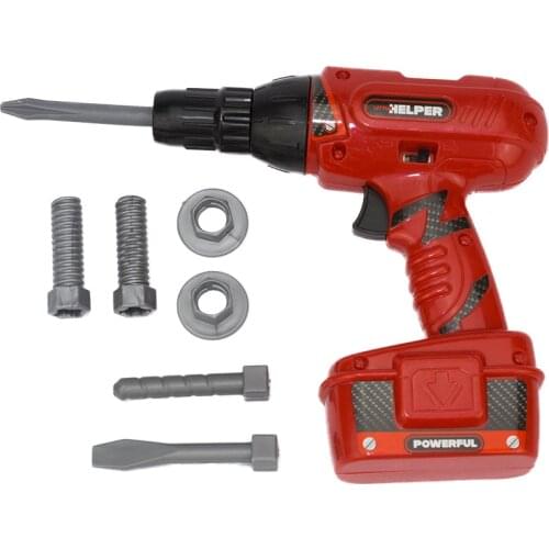 Tools Toys Electric Drill BO Simulation Screw Driver Kids Power Repair Tools Kits Children Pretend Play Sets Gift Toys for Boys