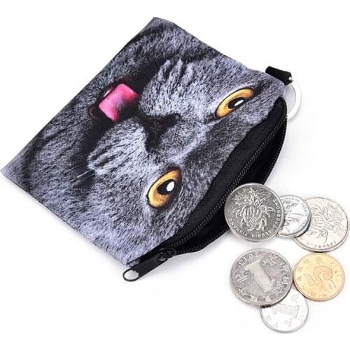 2021 Cartoon Cat Coin Purse Wallet Coin Pouch Children Purse Holder Women Coin Wallet