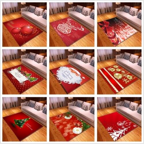 Christmas party Area Rugs Fashion Xmas Tree pattern Home Decor Rug Snowman Christmas Tree Bathroom Floor Mat Dining Room Carpets