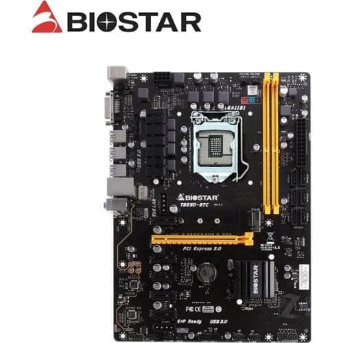 BIOSTAR TB250-BTC Motherboards 6PCIE B250 LGA 1151 DDR4 ATX BTC Mining Motherboard (alternative H81 BTC PRO TB85 H81)