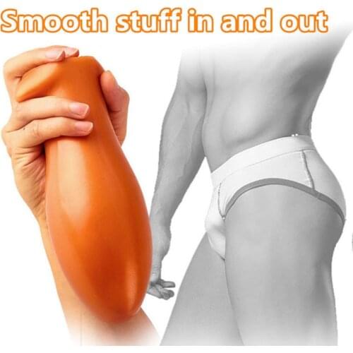 Soft Egg Butt Plug Huge Anal Plug Silicone Anal Beads Anus Expansion Prostate Massage Erotic Anal Sex Toy For Woman Men Sex Shop