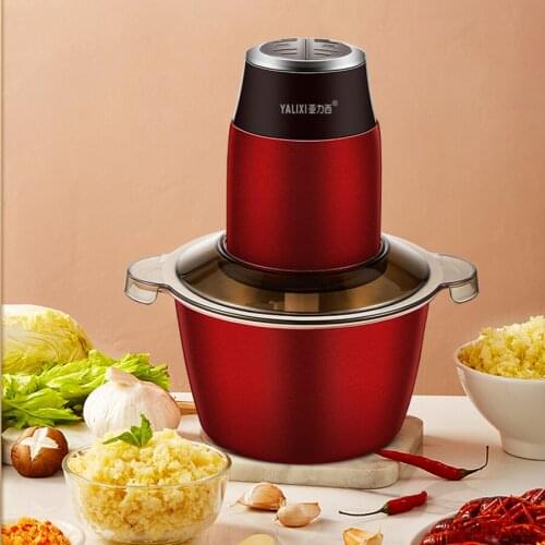Red Meat Grinders Electric Meat Electric Garlic Food Chopper Mixer Grinder Onion Picadora Portatil Kitchen Gadgets EE50