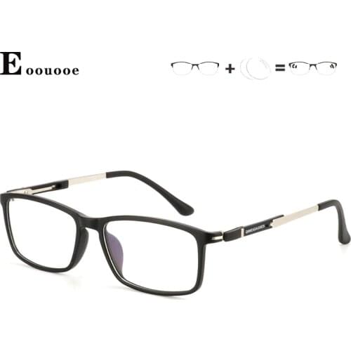 With 1.56 1.61 1.67 Index Lens Men Glasses Frame Gafas Mujer Square Stylish Eyewear Optical Glasses Oculos de sol