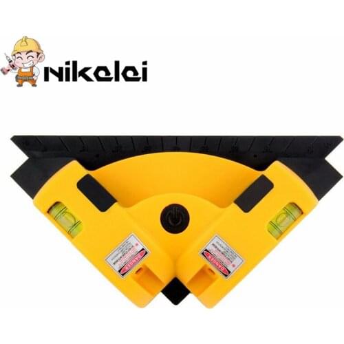 NEW High Quality Vertical Pro Vertical Horizontal nivel laser level Line Projection Square Right Angle 90 Degree