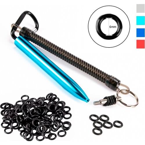 O-Rings Fishing Accessories Indicator Seal Gasket For Worms Wacky Rig O-Ring Tool Fishing Bite For Soft Baits Lures Fishing Tool