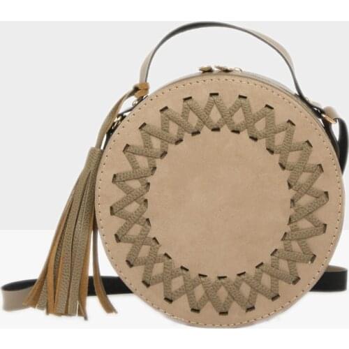 Womens Mesh Detailed Drum Bag