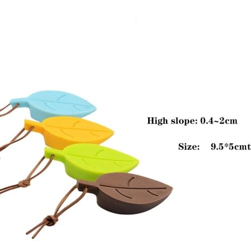 Home Decor Security Card Hanging Door Stopper Silicone Door Stop Safety Baby 1 Pcs Home Improvements Cute Cartoon Leaf Style