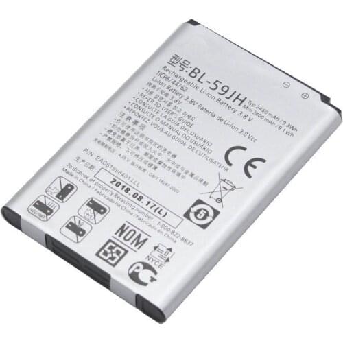 1x 2460mAh BL-59JH Replacement Battery For LG Optimus L7 II Dual P715 F5 F3 VS870 Lucid2 P703 P659 F6 D500 D520 VS890 AS870