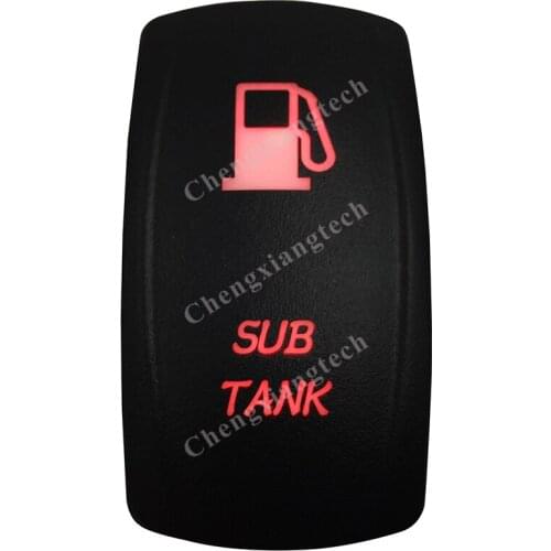 Red Led Car Boat Dashboard Light Rocker Toggle Switch Sub Tank 5P ON OFF SPST for Carling ARB Narva 4x4 Style