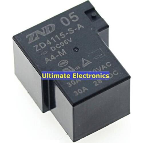 5pcs ZD4115-S-A-DC05V-A4-M A group of normally open 4 feet 30A