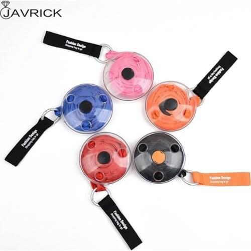 5Pcs Portable Reusable Shopping Bag Space Saver Bag Roll Up in Small Case Keyring