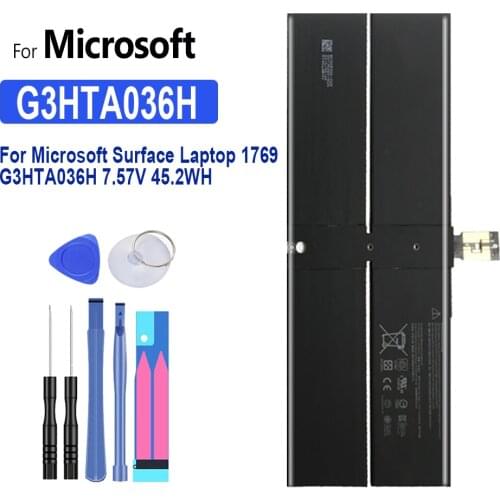 G3HTA036H Battery 5970mAh For Microsoft Surface Laptop 1769 G3HTA036H 7.57V 45.2WH Tablet Bateria