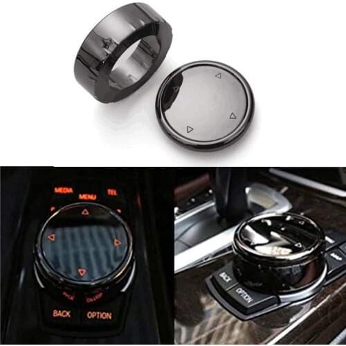 Big Multi Media Knob Cover,Car Interior Multimedia Buttons Cover Molding Trim for BMW F10 F20 F30 for iDrive
