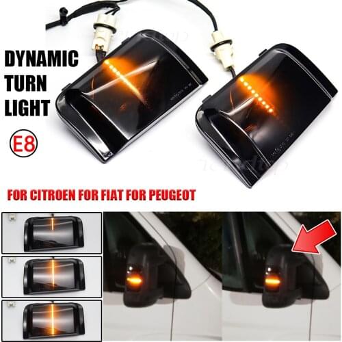 For Peugeot Boxer Citroen Jumper RELAY RAM PROMASTER For Fiat Ducato Truck Dynamic Flashing Turn Signal Lamps Side Mirror LIghts